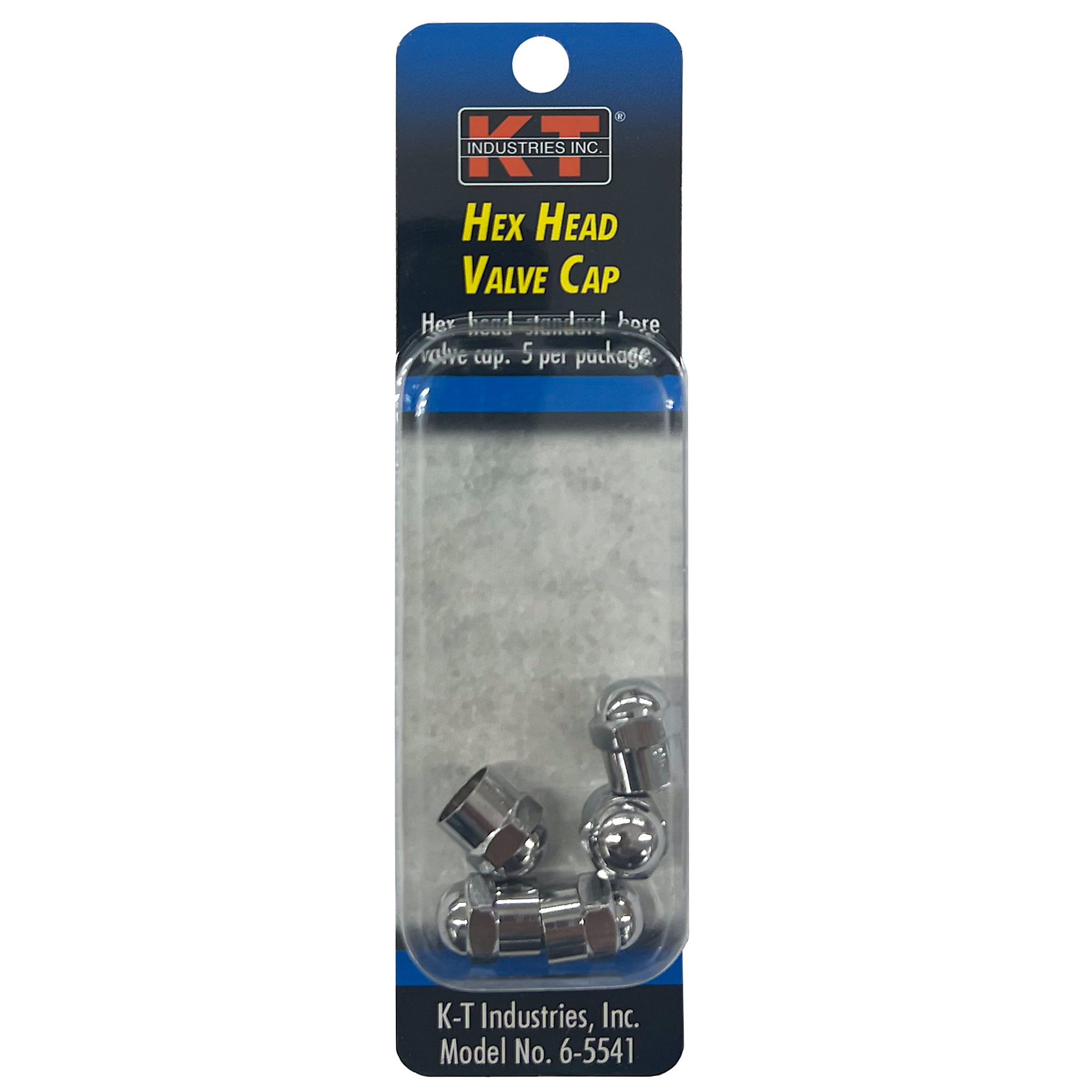 K-T Industries Valve Cap — .453in. Hex Head, 5 Pk, Model# 6-5541